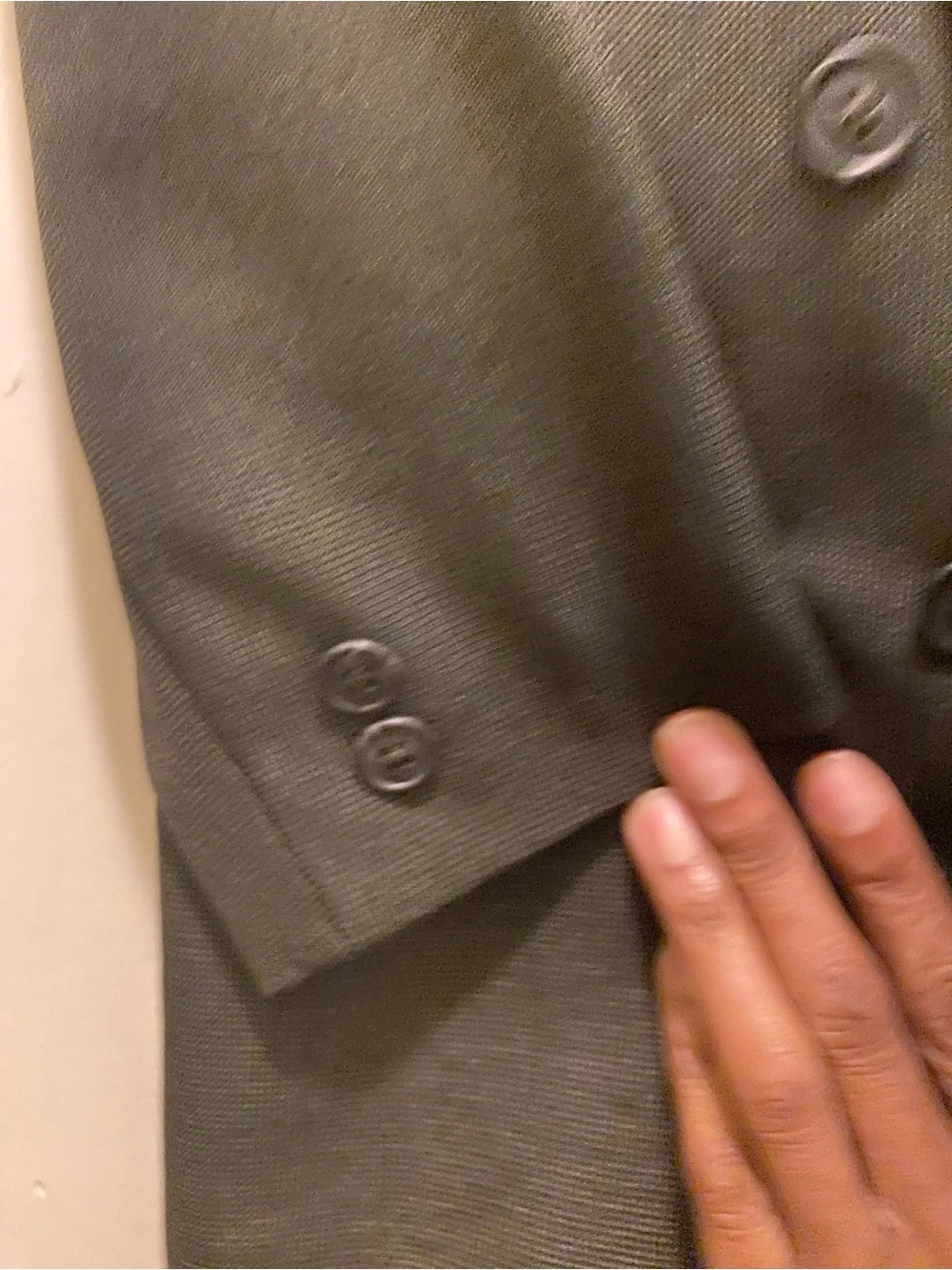 Kids Double-Breasted 2 Piece Suit- Black